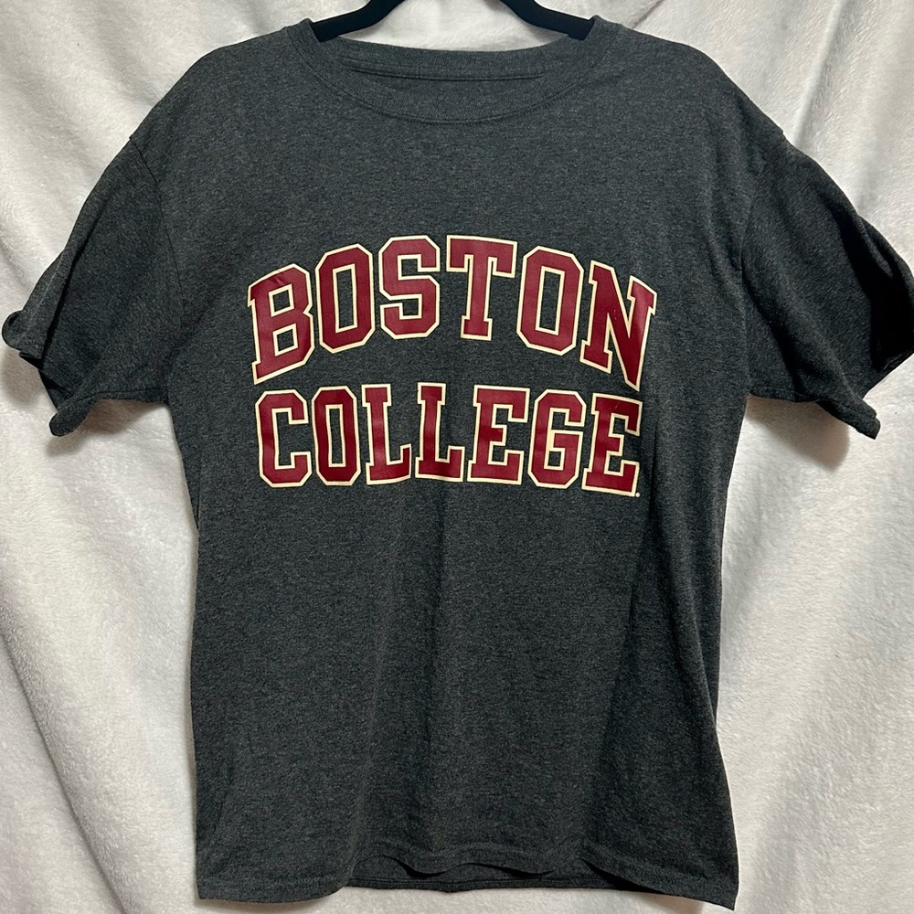 Champion Boston College T Shirt Size Medium Gray